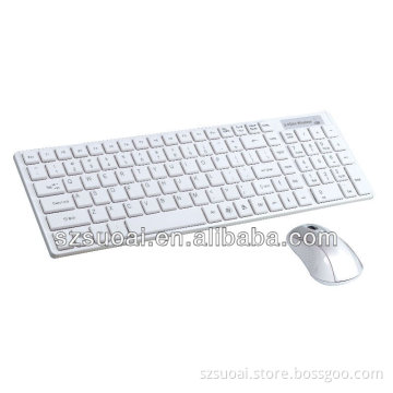White Wireless Keyboard And Mouse Combo ,computer accessories